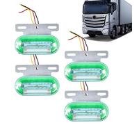 Genérico 4 luces de marcador ultra brillantes impermeables | Trailer Marker Lights 24 V Trailers For Trucks, Boat, Car, Pickup Bus | LED Trailer Markers Light | 24 V Signal Running Light,
