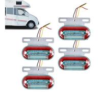 Genérico 4 luces de marcador ultra brillantes impermeables | Trailer Marker Lights 24 V Trailers For Trucks, Boat, Car, Pickup Bus | LED Trailer Markers Light | 24 V Signal Running Light,