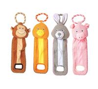 Genérico 4 Pack Squeaky Plush Dog Toys Durable Chew Toys For Dogs Interactive Bite Resistant Stuffed Ţoys For Small Medium and Large Dogs Teething and Stress Relief Dog Chew Squeaky Sound Ťoys Set