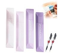 Genérico 4 Pcs Double Sided Tape Pens,2026 New Scrapbooking Double Sided Tape Roller,High Viscosity Glue Tapes Roller Pen,For Scrapbooking, Gift Wrapping,School Office Diy Crafts (Purple, SIZE)