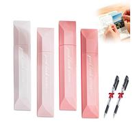 Genérico 4 Pcs Double Sided Tape Pens,2026 New Scrapbooking Double Sided Tape Roller,High Viscosity Glue Tapes Roller Pen,For Scrapbooking, Gift Wrapping,School Office Diy Crafts (Pink, SIZE)
