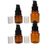 Genérico 4 Piezas Botellas de Viaje para Loción con Bomba y Envases Plásticos Rellenables para Cosméticos Protección Solar Diseño Antileak para Maquillaje y Cuidado Facial Portátil