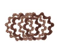 Genérico 4 Piezas Coleteros Elásticos Trenzados Boho para Mujer y Niña Bandas para Cabello con Alta Elasticidad Resistentes para Coletas Trenzas y Moños Accesorios para Cabello Secado Seco