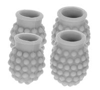 Genérico 4 Piezas Conjunto De Baquetas Accesorios De Caja Instrumentos Agitadores Batería Banda Consejo Mazos De Percusión Drumsticks Para Caja De Ritmos Bateristas Gel De Sílice Grey