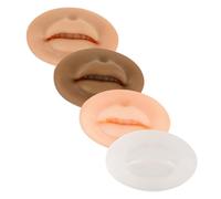 Genérico 4 Piezas De Modelo De Labios Fruncidos Modelo De Práctica De Perforación Simulación De Maquillaje Facial De Silicona Modelo De Boca Artificial Para Modelo De Silicona