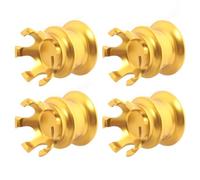 Genérico 4 Piezas de tapón de Encendido de Motocicleta, Tornillo de Corona, Tuerca, Cabeza de Perno, Tapa de Motor, Cubierta Superior de Aluminio Compatible con Harley Softail Dyna Sportster XL883