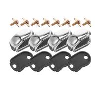 Genérico 4 Piezas De Zapatas Metálicas Para Batería Accesorios De Repuestos De Orejetas De Montaje Para Caja y Bombo Compatible Diversos Tipos De Tambores Color De Tornillo