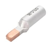 Genérico 4 piezas DTLC-6/10/16/25/35/50 C45, terminal de disyuntor de aire, conector de cable de terminal de aluminio y cobre, poste de unión de clavija DZ47(DTLC-35)