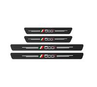 Genérico 4 Piezas Fibra Carbono Pegatina Protector de Umbral de Puerta para Fiat 500 500C 500X 500L Panda Bravo Punto Stilo Tipo, Coche Tiras Decoración Accesorios Antiarañazos,500C