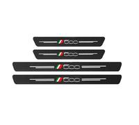 Genérico 4 Piezas Fibra Carbono Pegatina Protector de Umbral de Puerta para Fiat 500 500C 500X 500L Panda Bravo Punto Stilo Tipo, Coche Tiras Decoración Accesorios Antiarañazos,500
