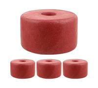 Genérico 4 Piezas Flotador de Espuma para Pesca Profesional Construcción sin Costuras y Resistencia Corrosión Marina, Cilindro de Espuma de PVC Rojo para Redes y Trampas de Cangrejos