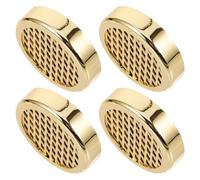 Genérico 4 Piezas Humidificador para Caja de Puros Dorado, Redondo, con Protección de Humedad y Mejora de Sabor, Adecuado para Uso en Casa y Viaje