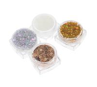 Genérico 4 Piezas Lentejuelas Brillantes Brillo De Ojos Maquillaje Grueso Con Purpurina Maquillaje Con Brillo Maquillaje Que Brilla En La Oscuridad Brillo Para El Cabello La Mascota