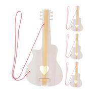 Genérico 4 Piezas Madera para Pintar y Musicales Educativos para Actividades Divertidas Casa
