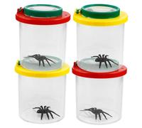 Genérico 4 Piezas Observador de Insectos para contenedor de grillos Juguete de vacío contenedor de hábitat de Insectos Lupa de de Ciencia Cuidador de Criaturas el plastico