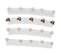 Genérico 4 Piezas Organizador De Pelo Roto Titular Del Cabello Accesorios Para El Cabello Para Mujeres Peine Fijador De Acabado De Cabello Plancha De Pelo Peines Bigudí Aleación De Zinc