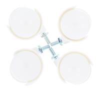 Genérico 4 Ruedas Giratorias de 1,5 Pulgadas para Muebles y Sillas de Oficina, sin Freno, Rosca de 6x13 Mm, Ruedas Resistentes y Silenciosas, Accesorios de Oficina en Casa, Repuesto