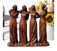 Genérico 4 Sisters Friendship Resin Figurines Statue | Sisters by My Side Resin Friendship Decoration, Statue Decor For Display Desk Bedside Workplace Living Room Tea Table Dorm Apartment
