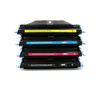 Genérico 4 Uds Q6000A Q6001A Q6002A Q6003A Compatible con Cartucho de tóner HP Q6000 6000a 124A LaserJet 1600 2600n 2605 2605n 2605dn