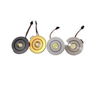 Genérico 4 unids/lote 3W 1W luz regulable luces empotradas ac85-265v de techo led conducción 52mm(Natural White 4000K,White 3W dimmable)