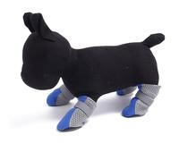 Genérico 4 unids/set zapatos de lluvia para perro zapatillas de perro de goma portátil antideslizante impermeable perro gato zapatos de lluvia otoño e invierno