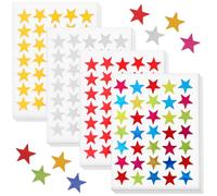 Genérico 40 Hojas de Pegatinas de Recompensa Diseño de Estrellas Autoadhesivas y Removibles de Papel en Varios Colores para Escuela y Hogar