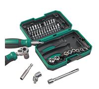 Genérico 40-Piece 1/4-Inch Ratcĥet Socket Set - Professional Mini Ratchet Screwdriver Tool Kit | Complete Set for Household Maintenance, Furniture Assembly & Automotive