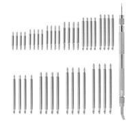 Genérico 41-Piece Stainless Steel Watch Band Spring Bar Tool Repair Kit | Professional Link Pin Remover Set | Watch Strap Pin Replacement Adjuster Tool | DIY Horology Hobbyist Maintenance Accessory