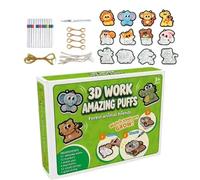 Genérico 42-Piece Magic Paint Set For Kids - 3D Texture Bubble Paint Kit | Creative Arts & Crafts Gift For Boys & Girls | DIY Sensory Painting Set For Birthdays & Christmas