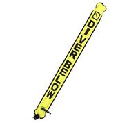 Genérico 45 * 5 Inch Diving Marker Buoy - Scubas Signal Tube, Safety Sausage, Sealed Mouth-Blown Buoys TPU Coated, Reflective 210D Nylon Fabric Dive Float Buoy For Swimming Underwater