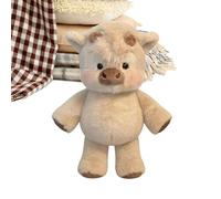 Genérico 45cm Highland Cow Stuffed Animal Toy, Realistic Scottish Cow Plush Toy, Cute Farm Doll for Stress Relief and, Christmas Birthday Presents for Adults Boys Girls