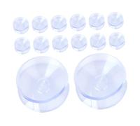 Genérico 48 Piezas Ventosas Transparentes para Mesa de Cristal Pequeña, Protectores Antideslizantes de PVC Dobles de 20 Mm, Almohadillas para Muebles de Vidrio, Accesorios para Escritorios