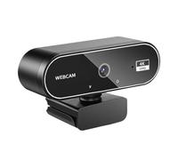 Genérico 4K Webcam - Ultra HD Video Kamera | Kristallklare Bildqualität, Autofokus, Integriertes Mikrofon, Plug-and-Play, Kompatibel Mit PC Und Laptop, Streaming Zubehör, Videoconferenz Tool