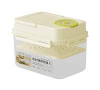 Genérico 4l Airtight Pickle Container - Press-Type Pickling Storage Box, Pickle Box for Home Kitchen, Camping, Picnic, Food Pantry, Refrigerator, Sauerkraut, Fermented Foods