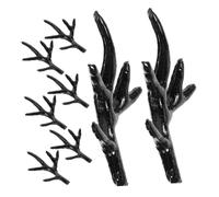 Genérico 4pares Diadema Ciervo Negra Aletas Miniatura Para Diademas Accesorios De Pelo Para Manualidades De Tocados Para Fiestas De Cosplay