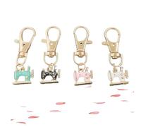 Genérico 4PC Mini Sewing Machine Keychains - A Stitch of Memory & Meaning Vintage Miniature Enamel Metal Sewing Machine Keychain (B)