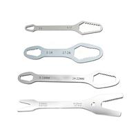 Genérico 4PCS Double Head Self Tightening Wrench Set Adjustable 3-25mm Multi Use Hand Tool Kit, Multi Size Spanner for Auto Repair Mechanical Maintenance Home Use