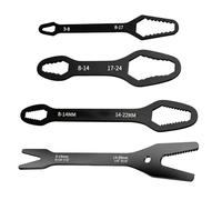 Genérico 4PCS Double Head Self Tightening Wrench Set Adjustable 3-25mm Multi Use Hand Tool Kit, Multi Size Spanner for Auto Repair Mechanical Maintenance Home Use