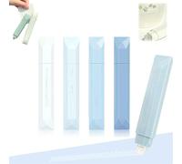 Genérico 4PCS Double Sided Tape Pens,Gradient Colors Double Sided Tape Roller,Smooth Pull Out High Viscosity Glue Tapes Roller Pen for DIY Handwork,Scrapbooking (Blue)