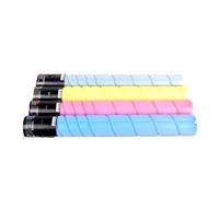 Genérico 4PCS/Set TN221 Cartucho de tóner Compatible con Konica Minolta Bizhub C227 C287 C7528 - Negro 500 g, Cian/Magenta/Amarillo 400 Cada uno