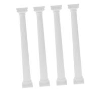 Genérico 4piezas Adornos de Columnas Romanas Decorativas Pilares Romanos para Minicasa Estatua de Columna Romana Decoración de Interiores del Hogar Decoración de Entrada para Jardín Zen