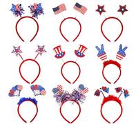Genérico 4th of July Headband, Patriotic Themed Hair Accessory, Independence Day Headgear, Comfortable and Stylish, Ideal para desfieres, Bbqs, Eventos, Trajes y Celebraciones de vacaciones