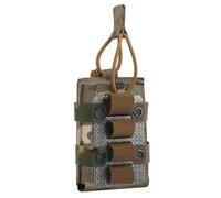 Genérico 5.56 MOLLE Single Pouch with 4 Round Shotgun Shell Holder Insert, Lightweight Tactical Nylon Ammo Storage Adapter(MC,1 Pack)