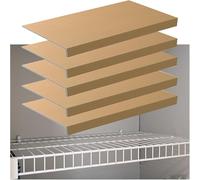 Genérico 5 Cubiertas Impermeables para estantes de Alambre, revestimientos de imitación Madera para organizar la despensa y la Cocina, fácil instalación sin Herramientas, diseño con Apariencia de Mad
