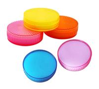 Genérico 5 Esponjas Humectantes para Dedos en Cilindro de Esponja y Plástico, Ideales para Contar Dinero y Documentos, Mejorando la Eficiencia y Fácil de Limpiar en Oficina Color Aleatorio