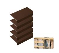 Genérico 5 Fundas Protectoras Personalizadas para estantes de Alambre - Impermeables y Resistentes al Aceite, imitación Madera para despensa, Armario y Oficina - Se adaptan a estantes de 29 x 9 pulga