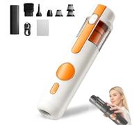 Genérico 5-in-1 Smart Handheld Vacuum Cleaner Kit, Cordless Mini Vacuum with 15kPa Strong Suction, Car Cleaner High Power, Rechargeable Type-C, for Home, Car, Sofa (White)