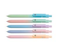 Genérico 5 Pack Gel Pens Black Ink, Fine Tip Easy Dry Writing Pens, Smooth Creative Stationery Pen for Men, Women, Students, Journaling and School Work, 15 x 5,6 x 2 pulgadas, Mixed Color