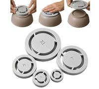 Genérico 5 Pack Pottery Foot Ring Tool Ceramic Clay Trimming Guide (Grey)