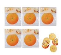 Generico 5 Pcs Interactive Peel Orange Sticky Notes - Paper 8cm 30g Tearable Message Cards For Couples - Handwritten Surprise Love Notes For Friends Classmates - Healing Gift